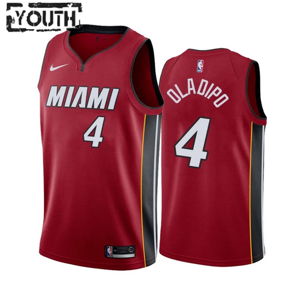 Miami Heat Trikot Victor Oladipo 4 Jordan 2022-23 Icon Edition Rot Swingman - Kinder